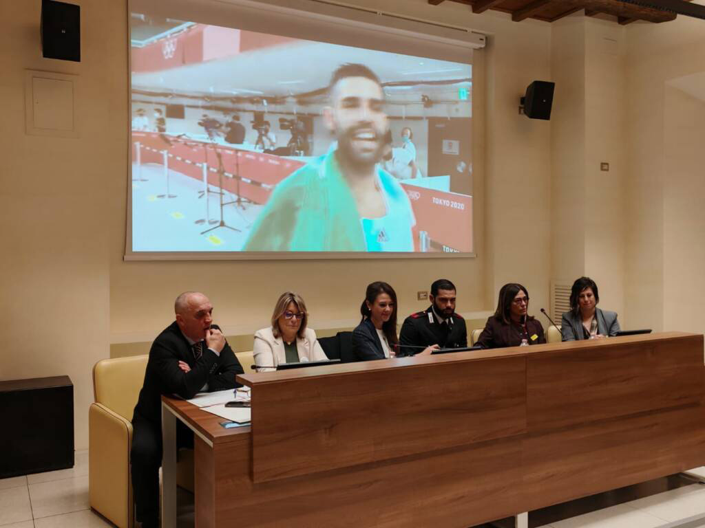 Momento dell’evento con Giusy Versace