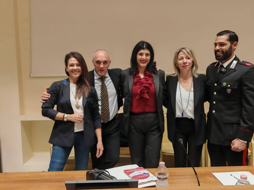Momento dell’evento con Giusy Versace