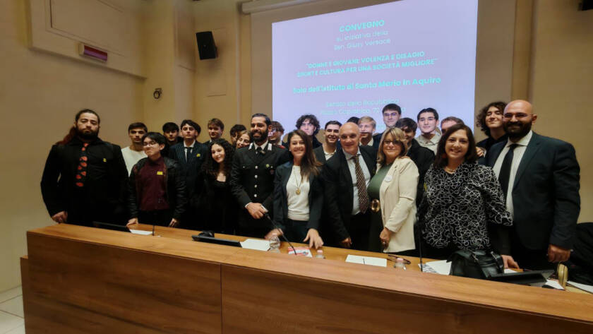 Momento dell’evento con Giusy Versace