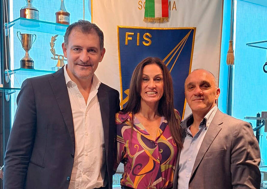 Presidente federale Luigi Mazzone e il Presidente ONBD Luca Massaccesi, alla presenza di Annalisa Minetti