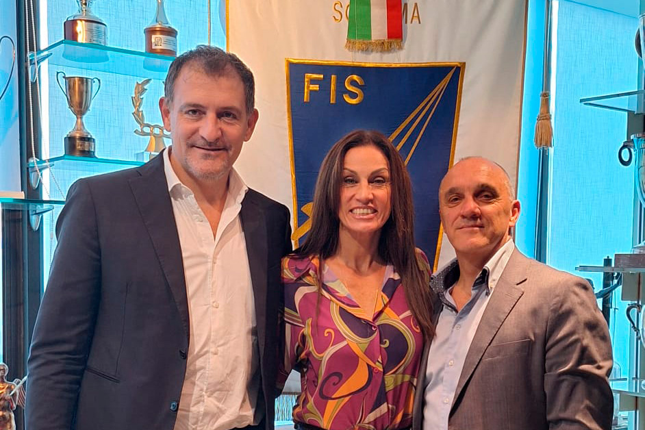 Presidente federale Luigi Mazzone e il Presidente ONBD Luca Massaccesi, alla presenza di Annalisa Minetti
